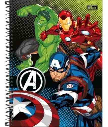 CADERNO 1X1 C.D. AVENGERS FIT